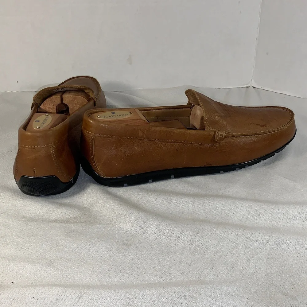 FootJoy Men’s Tan Leather Slip-On Driving Loafers